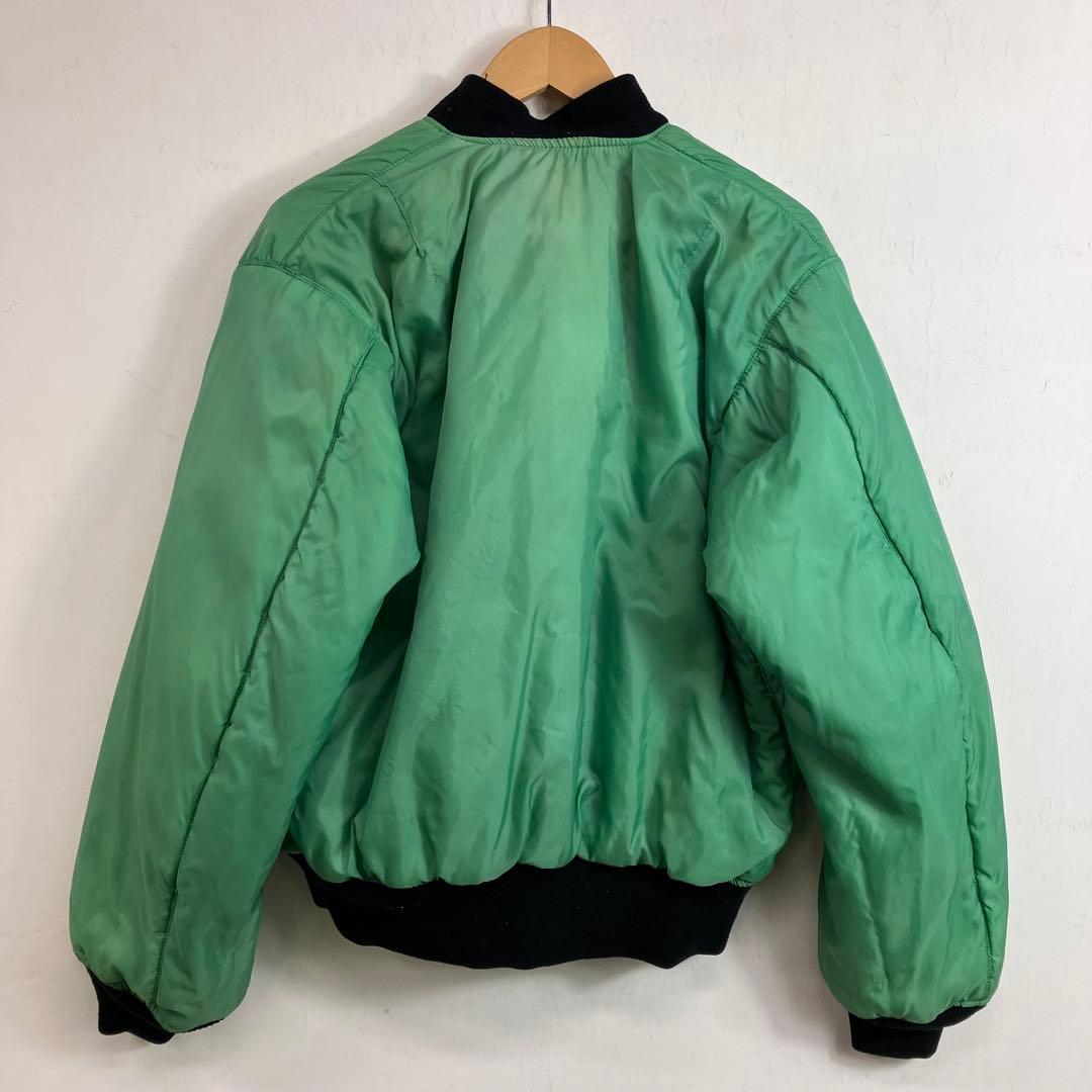 90s MA-1 フライトジャケット リバーシブル 希少グリーン VINTAGE