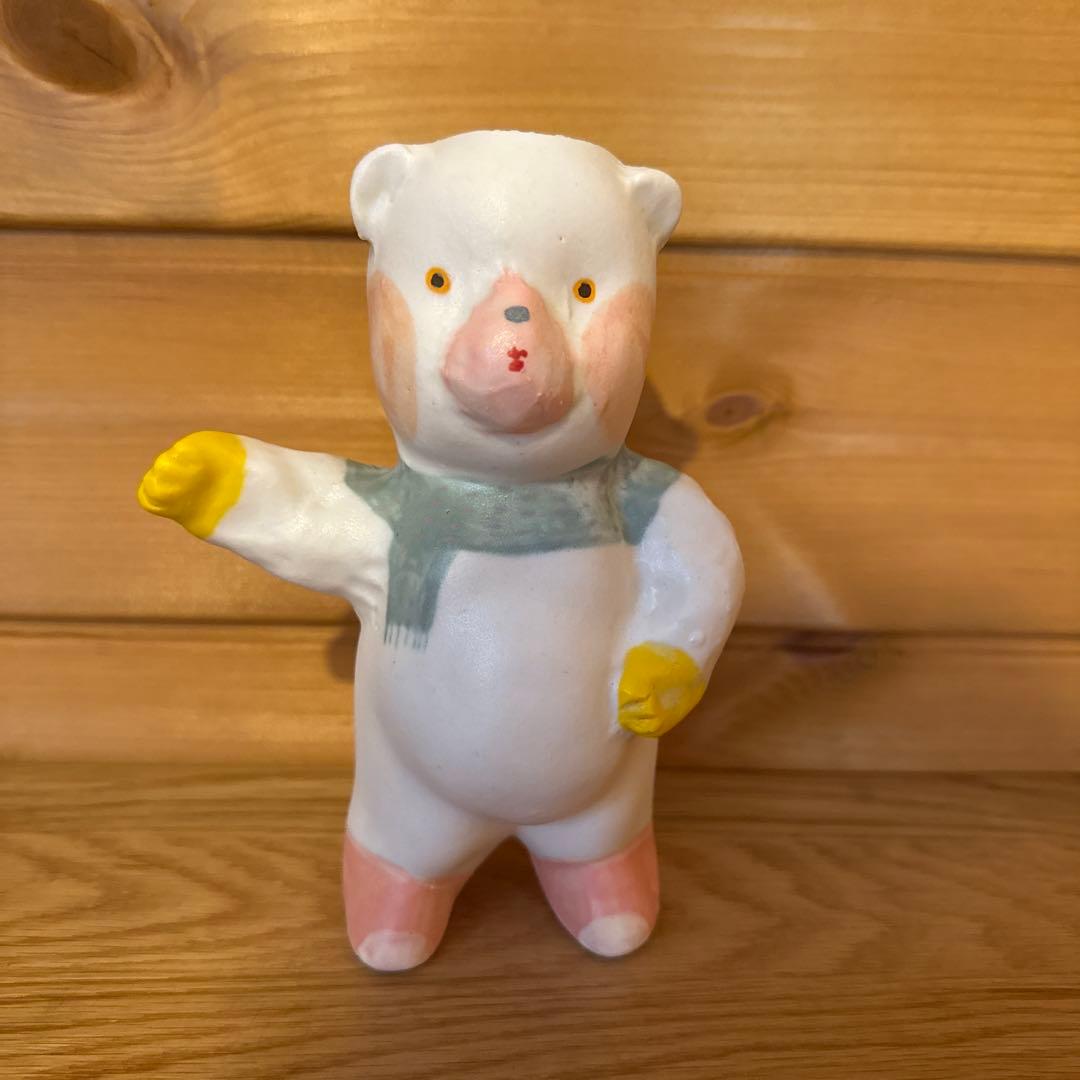 増田光　くま　壁掛け花器