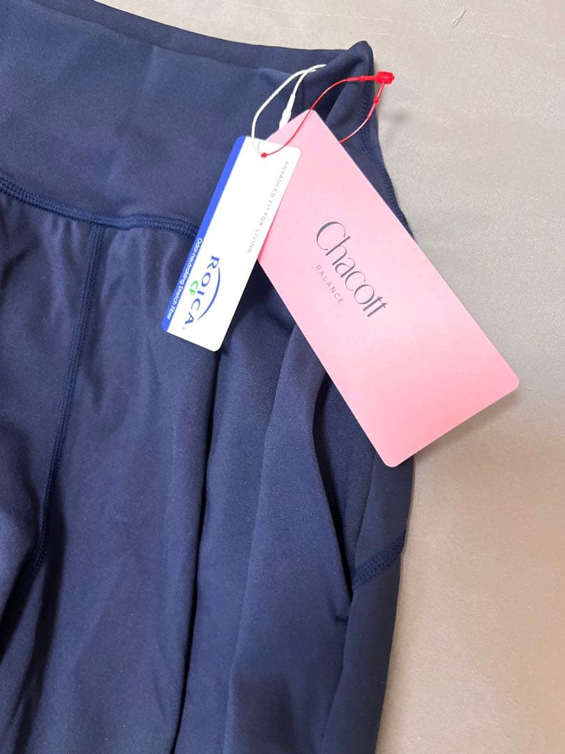 Chacott スムースパンツSサイズ　ネイビー　新品　チャコット　ヨガ　バレエ
