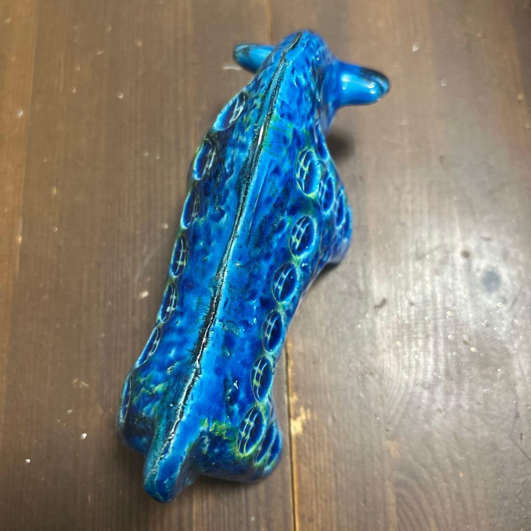 FLAVIA/BITOSSI ビトッシ　リミニブルー　牛　陶器置物　イタリア製