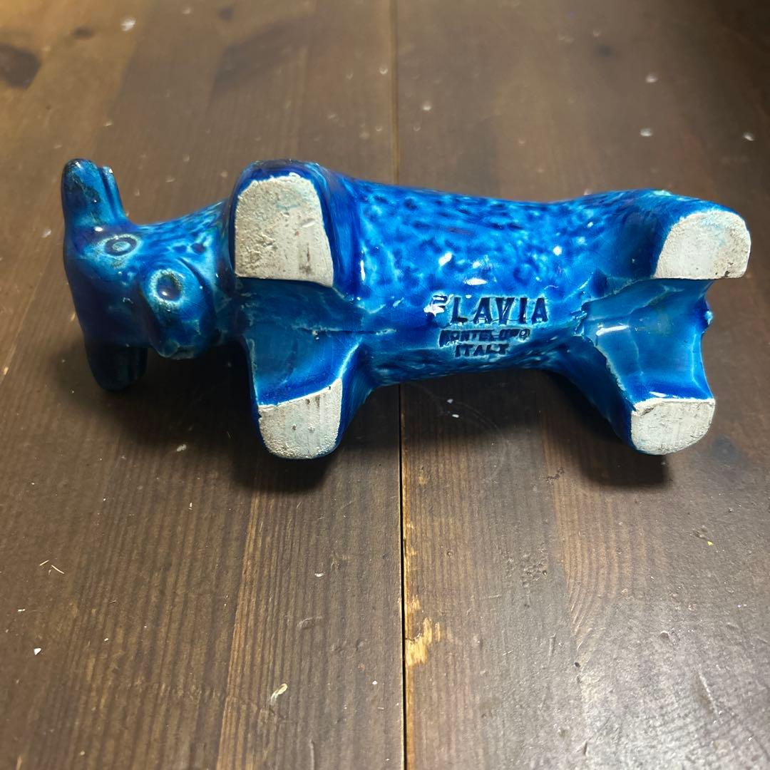 FLAVIA/BITOSSI ビトッシ　リミニブルー　牛　陶器置物　イタリア製