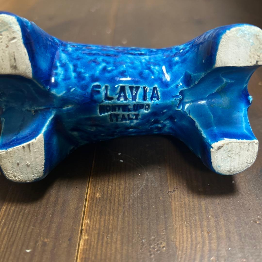 FLAVIA/BITOSSI ビトッシ　リミニブルー　牛　陶器置物　イタリア製
