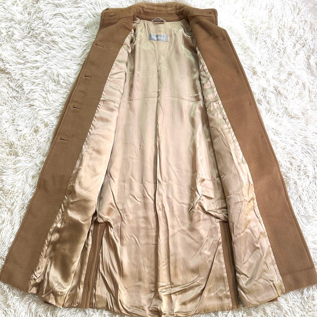 高級ライン銀タグ✨マックスマーラ ロングコート キャメル ウール 大きいサイズ