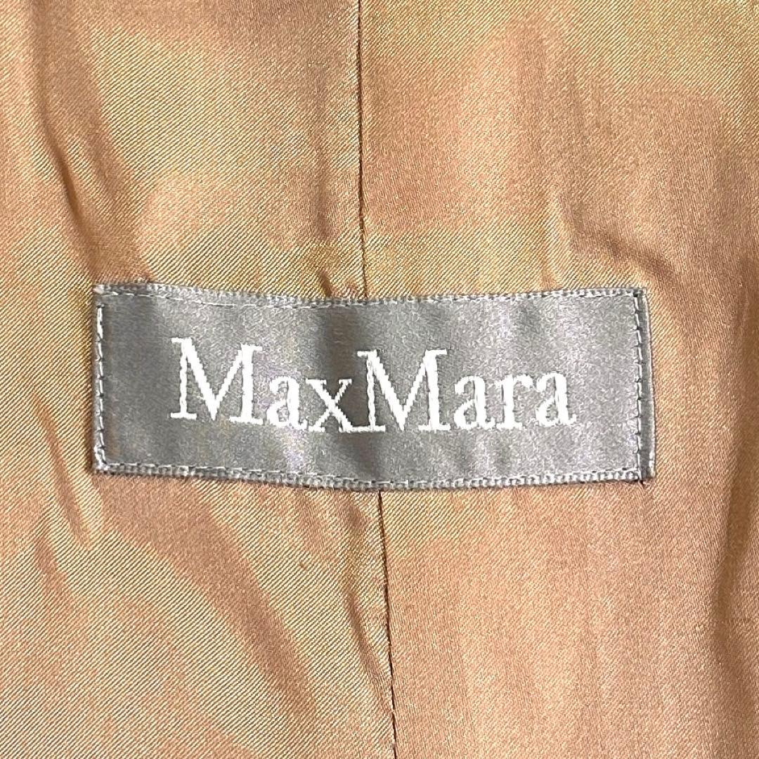 高級ライン銀タグ✨マックスマーラ ロングコート キャメル ウール 大きいサイズ