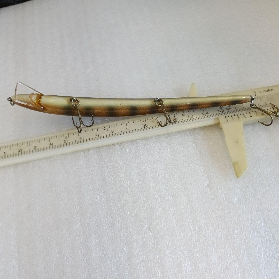 ナベミノー　約15センチ　ハンドメイドルアー　バルサミノー　オールドルアー