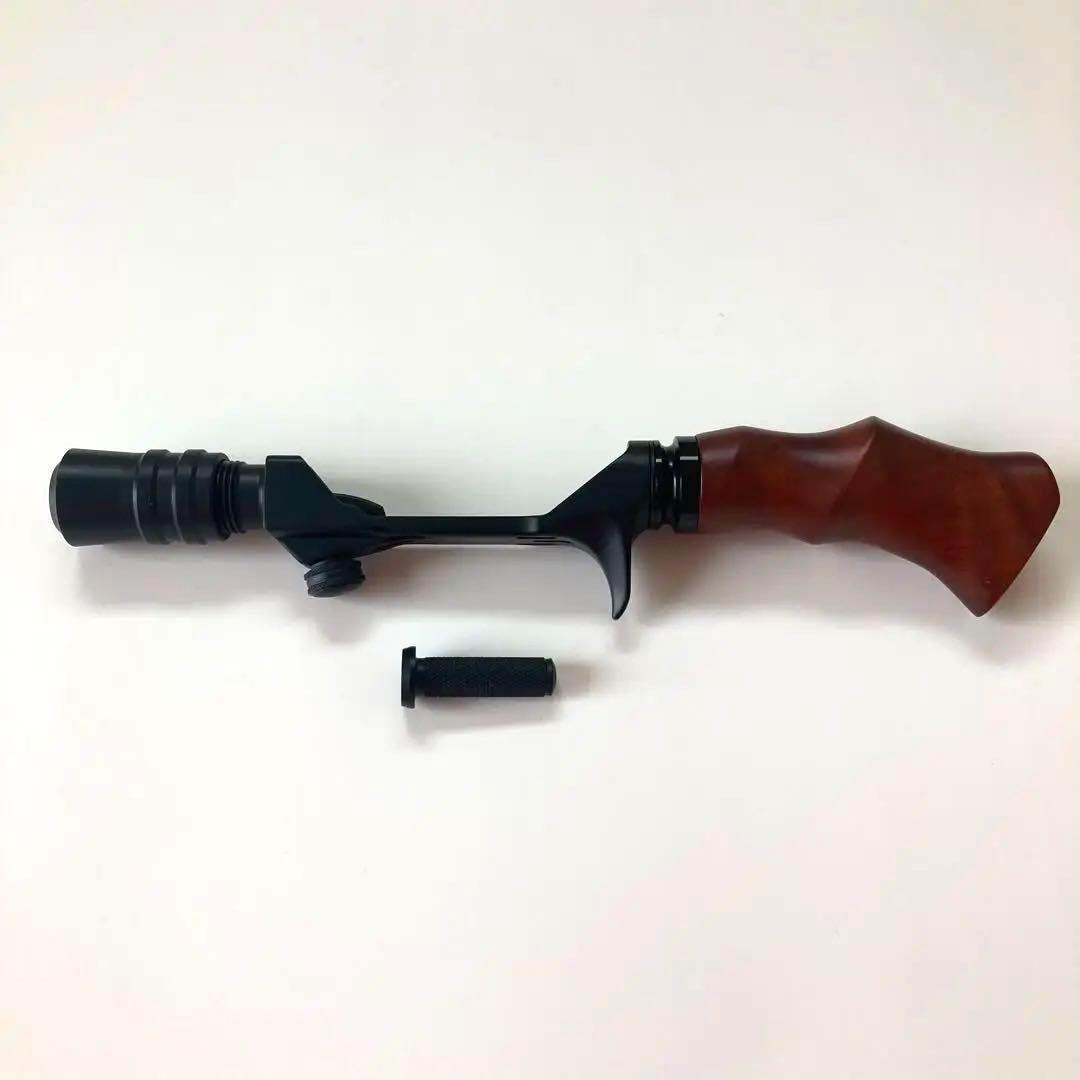 ウッドグリップ ロッドビルディング ウッドガングリップ 天然木 ブラック