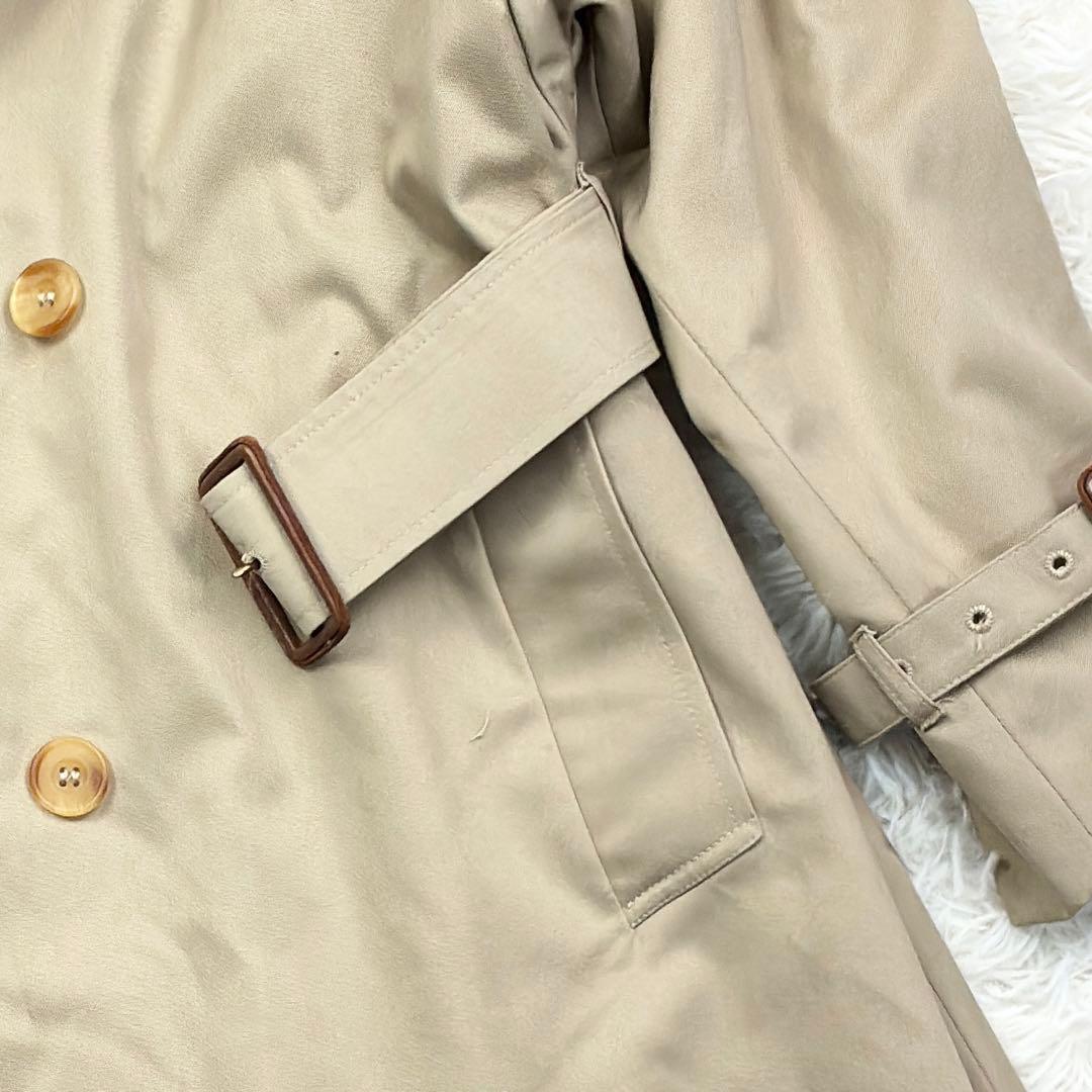 極美品　アクアスキュータム　マキシ丈　ボリューム袖　シングルトレンチコート　M