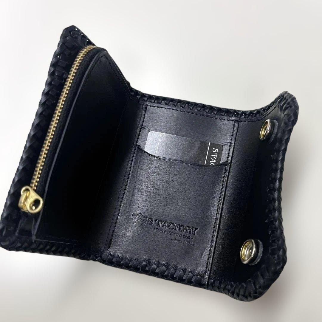 S’FACTORY レザー ブラック ミニ財布 未使用品