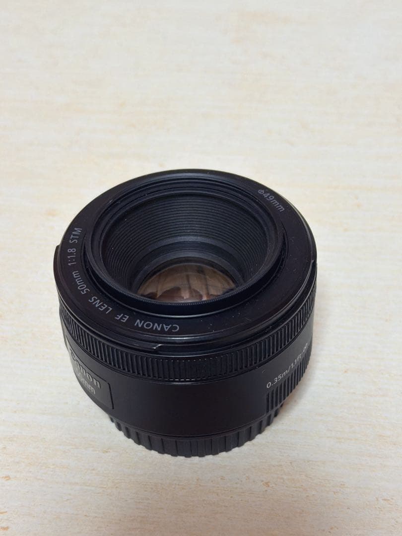 Canon EF 50mm f/1.8 STM レンズ レンズプロテクター付