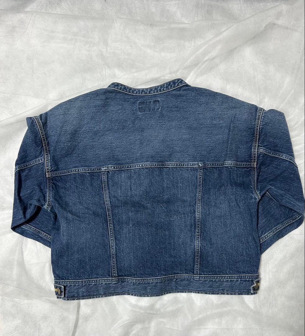 激レア　サンプル品　ノーカラーデニムジャケット　Lee(リー)別注アイテム