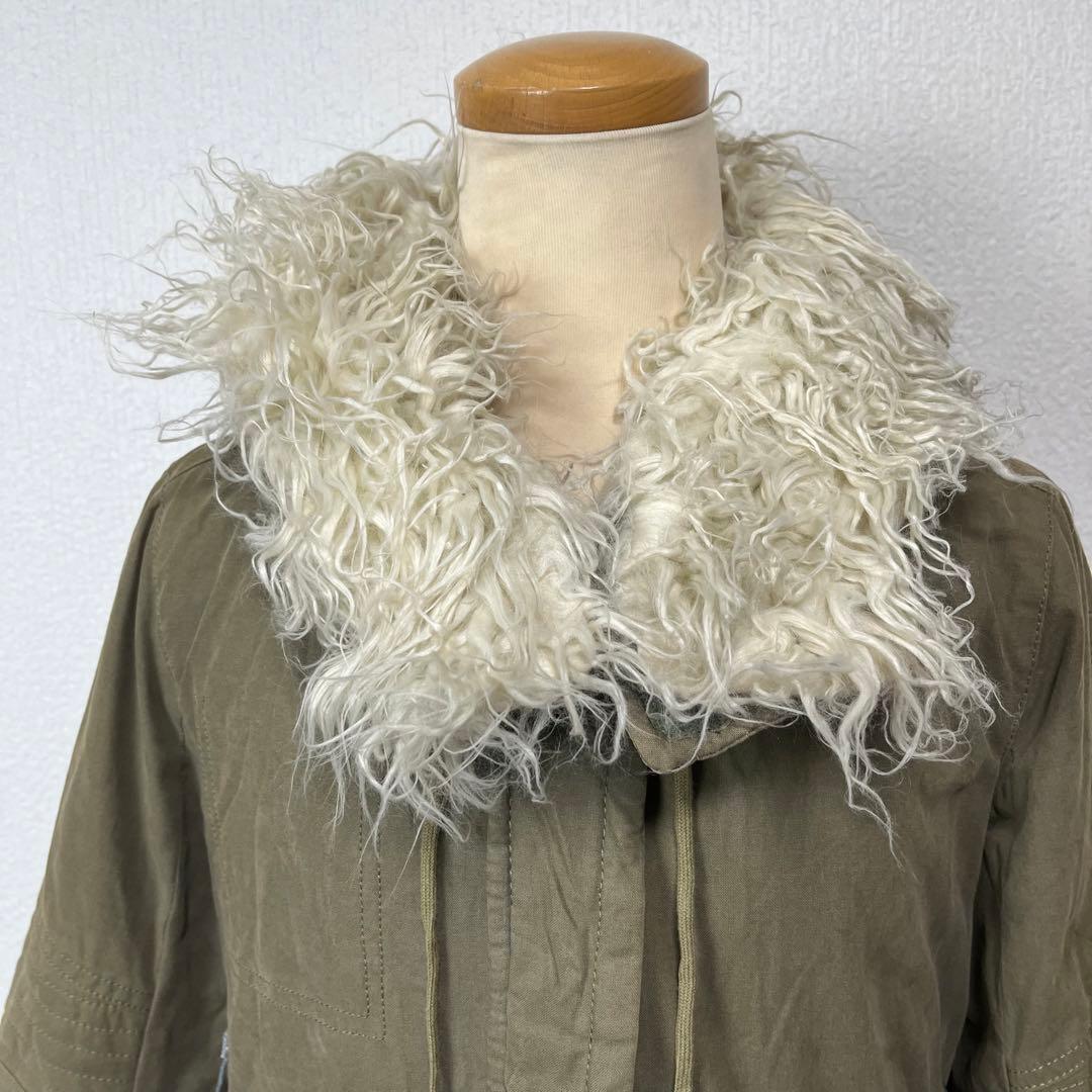 最終値下げ　HELMUT LANG オリーブ ファー ジャケット イタリア製