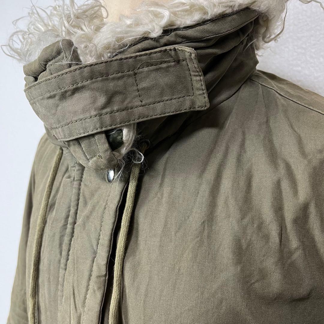 最終値下げ　HELMUT LANG オリーブ ファー ジャケット イタリア製