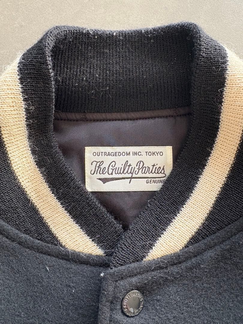 WACKO MARIA LEATHER VARSITY JACKET スタジャン