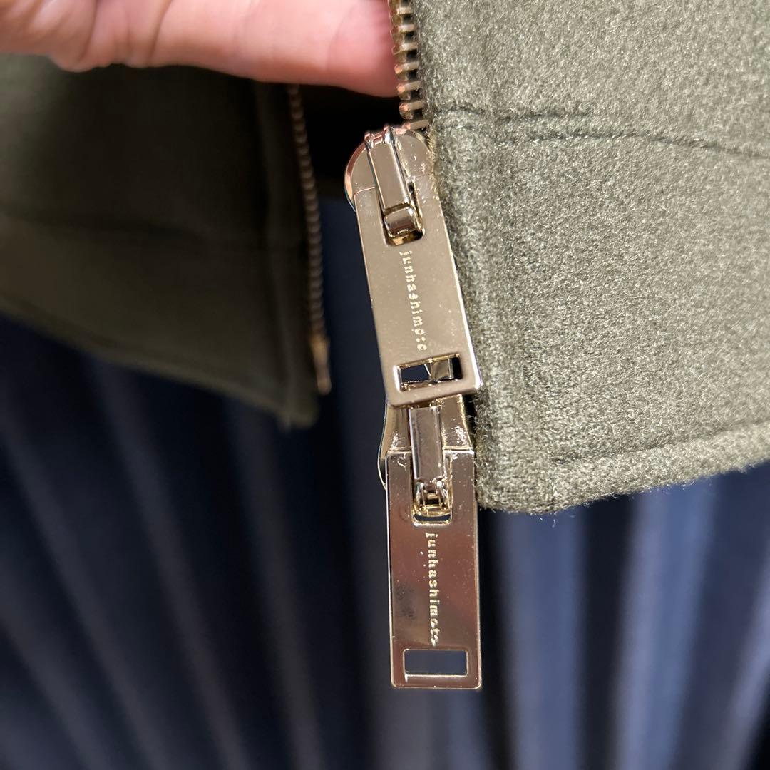 junhashimoto　オリーブグリーン ウール混合 ジャケット