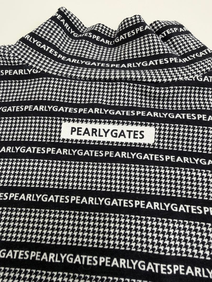 【未使用品】パーリーゲイツ ベア天千鳥ボーダー ハイネックカットソー（サイズ2）