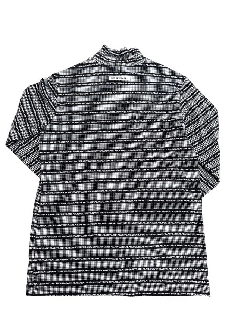 【未使用品】パーリーゲイツ ベア天千鳥ボーダー ハイネックカットソー（サイズ2）