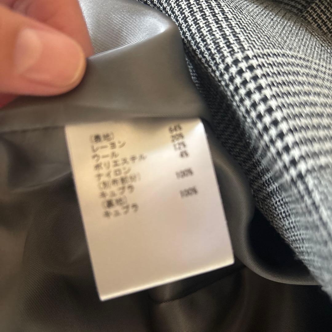 Grace Class チェック柄 ダブルブレスト コート