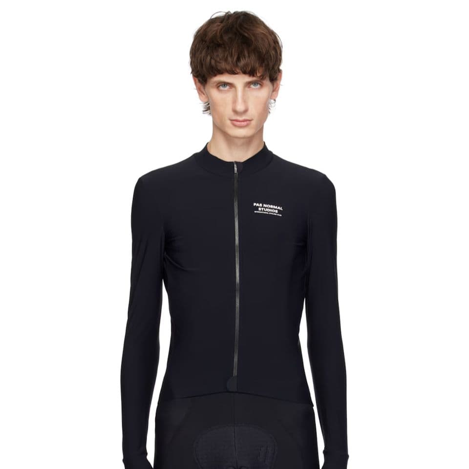 【定価38000円】パスノーマルスタジオ　裏起毛　サイクルジャージ長袖　M