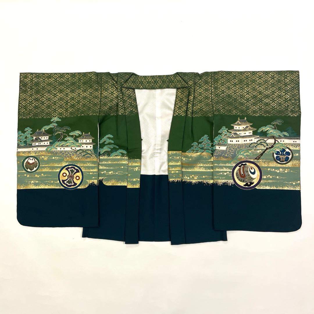 七五三 羽織セット 男の子 羽織 着物 長襦袢 半衿付き 5歳 No.127