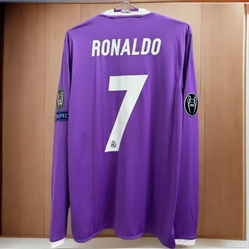 16-17 レアル・マドリード ロナウド 7番 長袖 シャツ