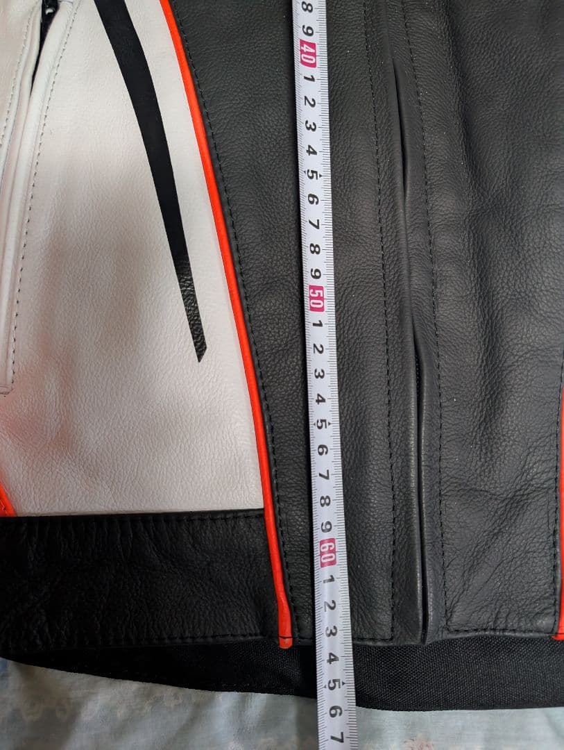 新品　ベリック　レザージャケット　52サイズ　黒／白／赤　LL　BERIK