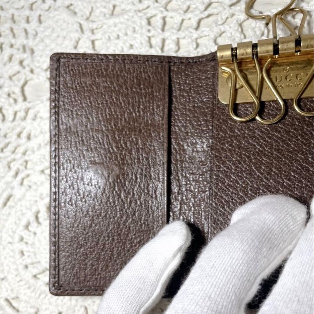 極美品　GUCCI オフィディア　GGマーモント　シェリー　キーケース