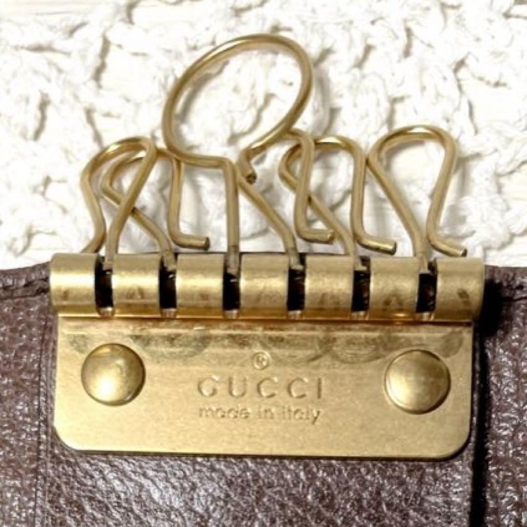 極美品　GUCCI オフィディア　GGマーモント　シェリー　キーケース