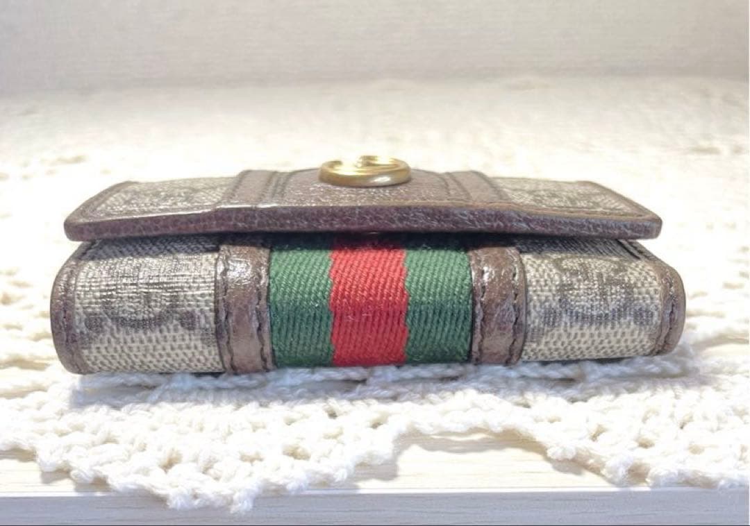 極美品　GUCCI オフィディア　GGマーモント　シェリー　キーケース