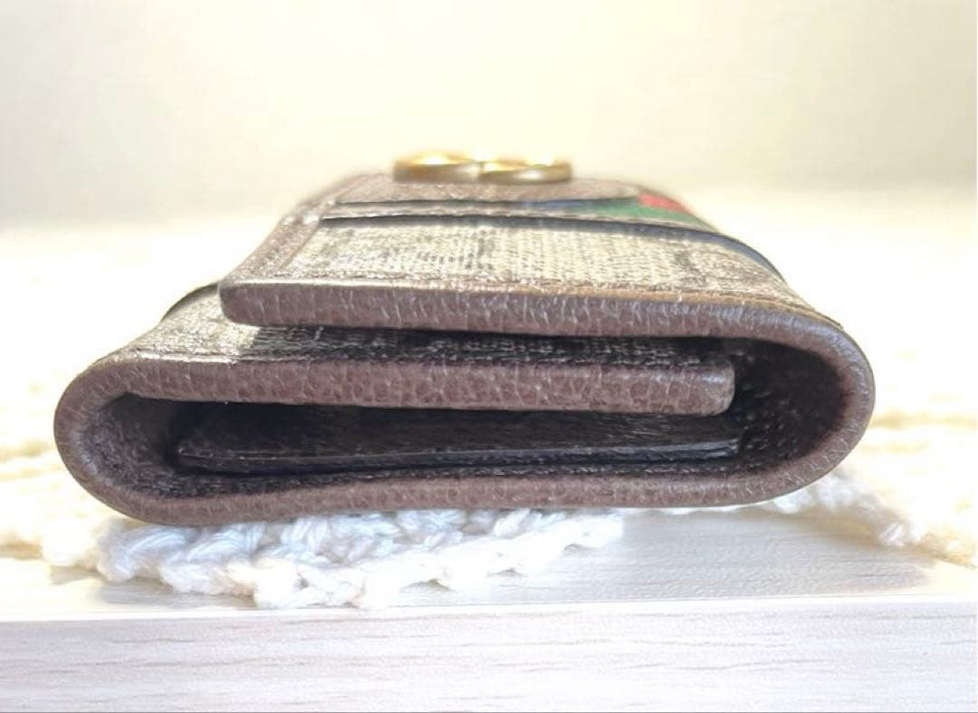 極美品　GUCCI オフィディア　GGマーモント　シェリー　キーケース