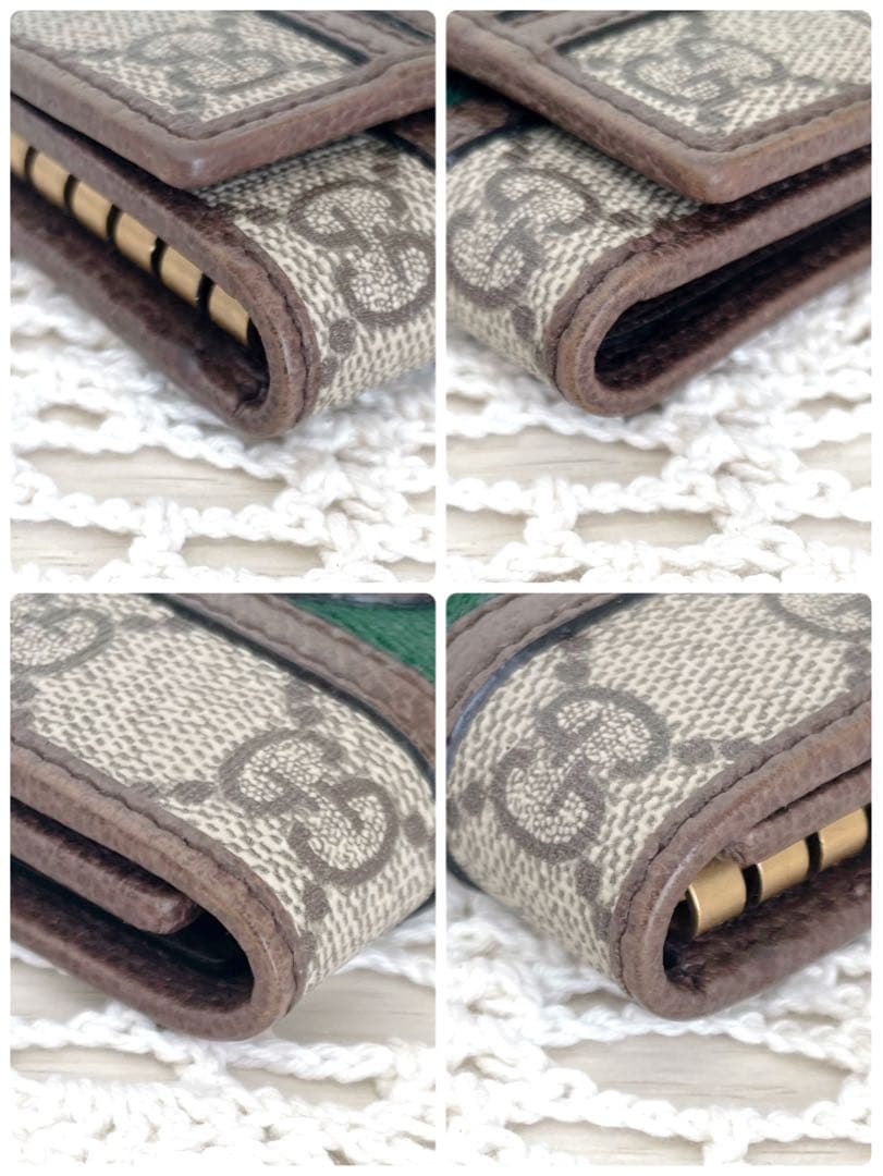 極美品　GUCCI オフィディア　GGマーモント　シェリー　キーケース