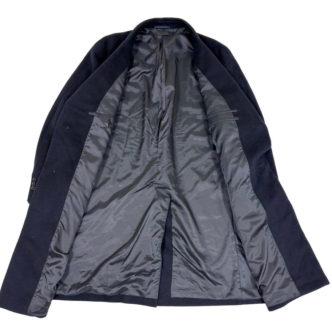 UNIQLO カシミヤ混　チェスターコート　NAVY XXL ロングコート