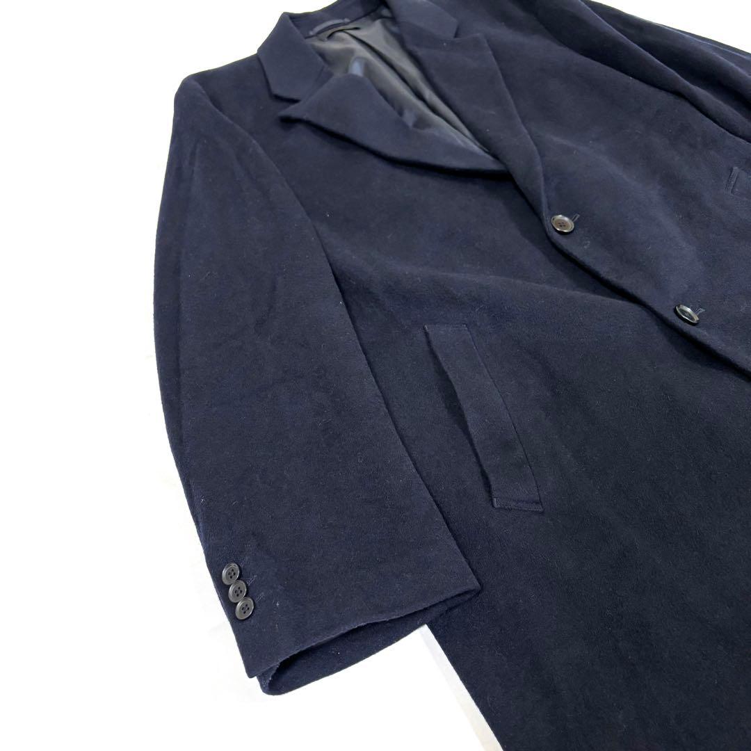 UNIQLO カシミヤ混　チェスターコート　NAVY XXL ロングコート