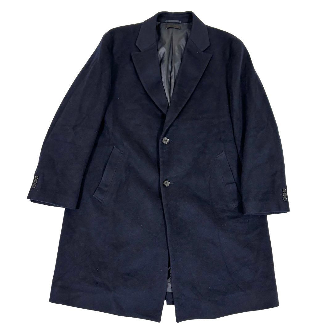 UNIQLO カシミヤ混　チェスターコート　NAVY XXL ロングコート