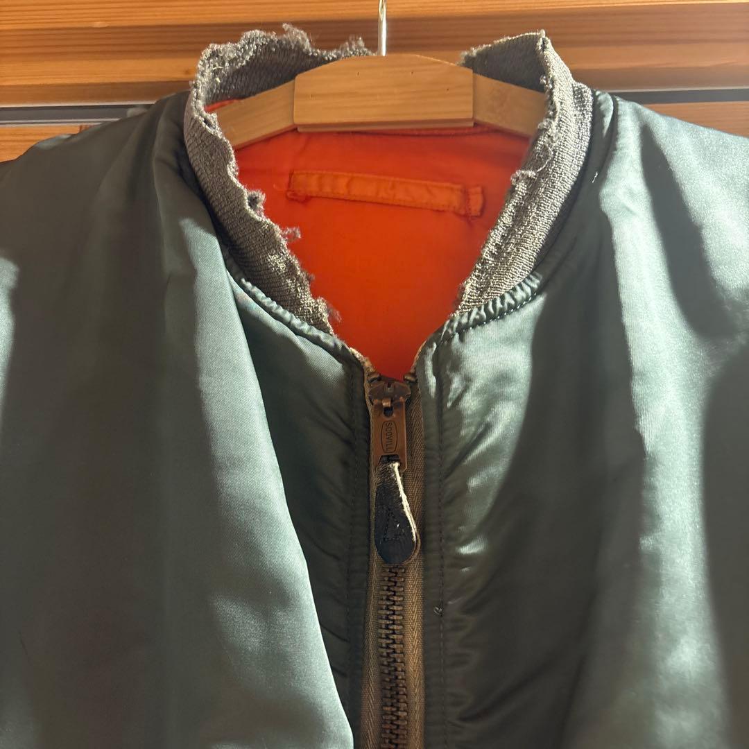 60s MA-1ジャケット オリーブグリーン Lサイズ