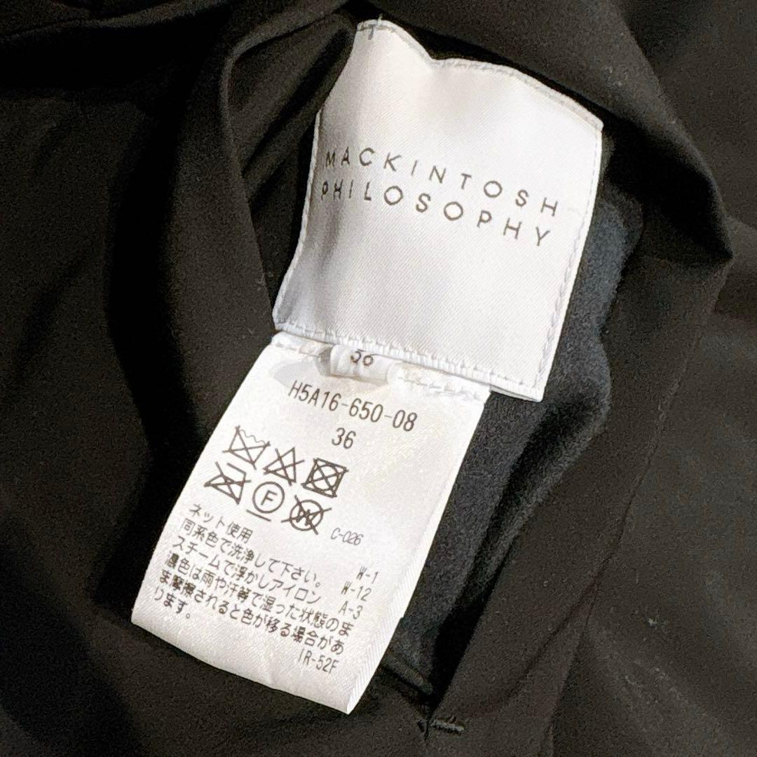 未使用✨　マッキントッシュ　ノーカラーコート　リバーシブル　36