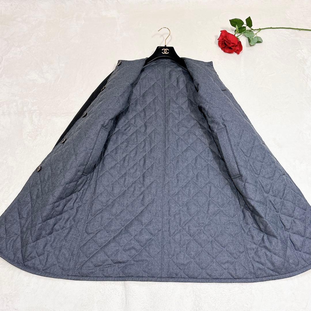 未使用✨　マッキントッシュ　ノーカラーコート　リバーシブル　36