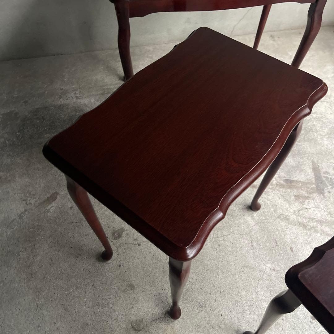 英国クラシック　猫脚　ネストテーブル オールドヴィンテージ