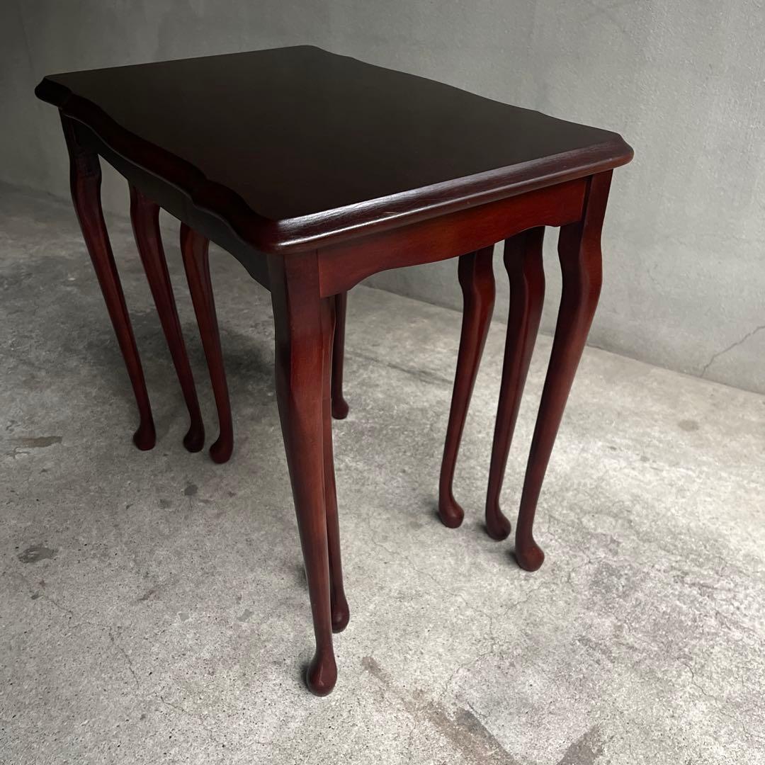 英国クラシック　猫脚　ネストテーブル オールドヴィンテージ