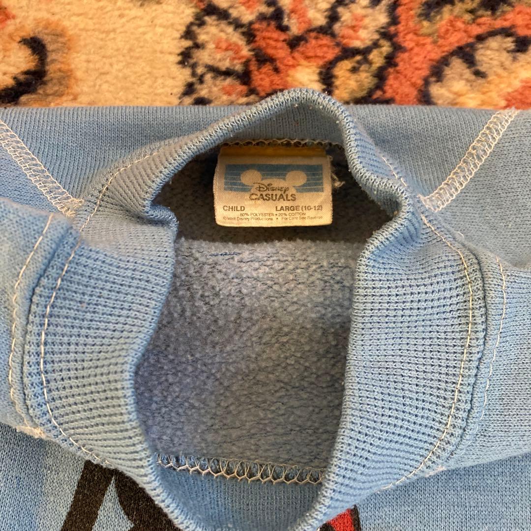 アメリカ古着　ビンテージ　ミッキーマウス 水色トレーナー