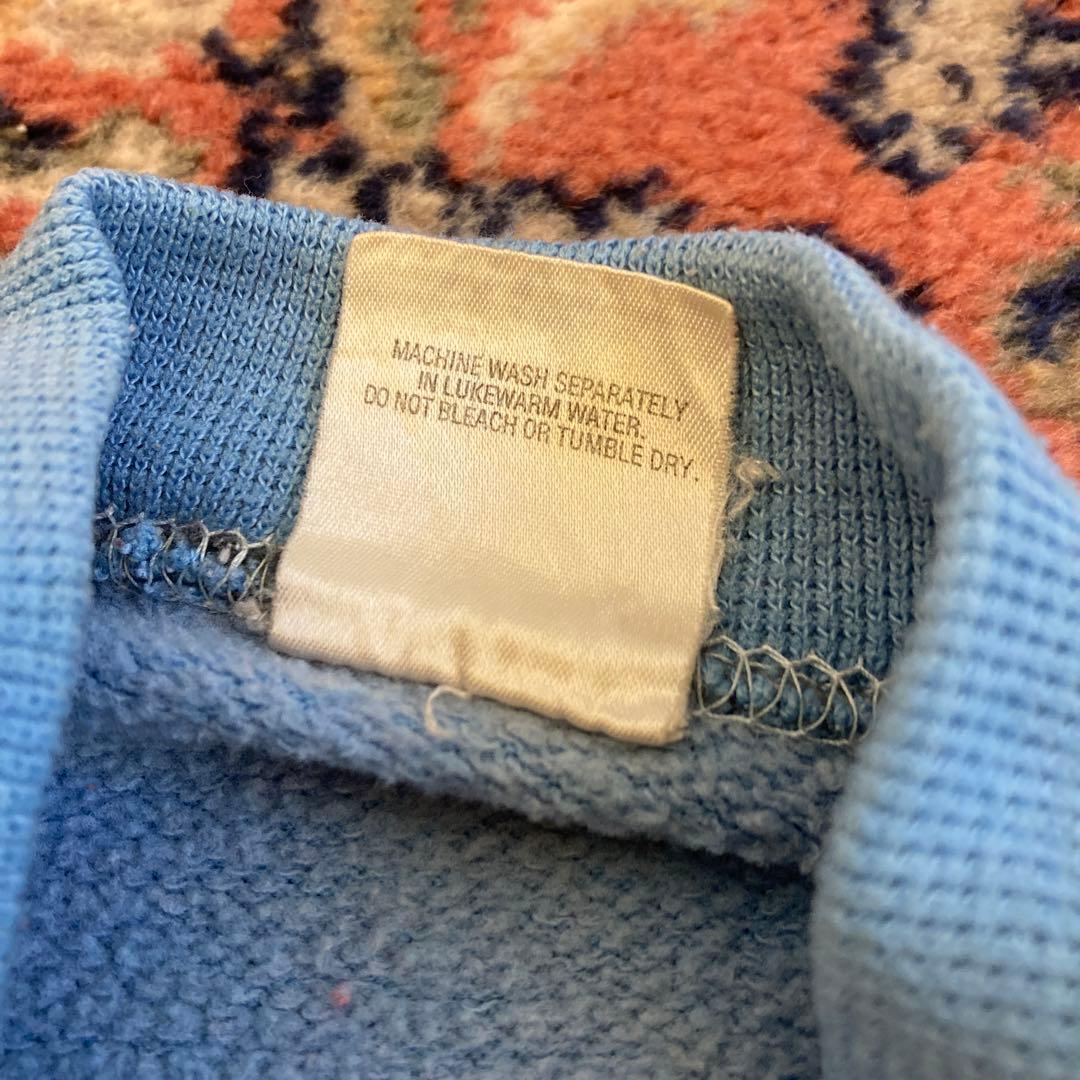 アメリカ古着　ビンテージ　ミッキーマウス 水色トレーナー