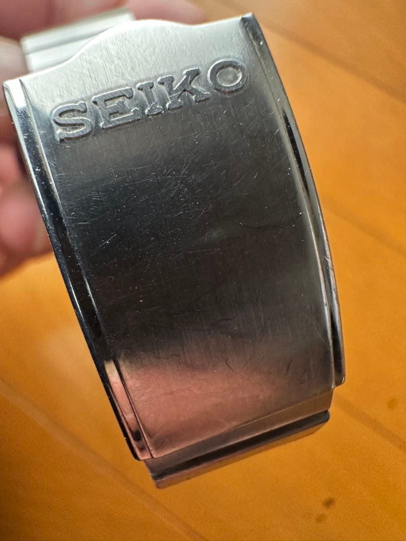 SEIKO 5 自動巻き スクエアケース 裏スケ 純正ブレス　調整用コマ無し