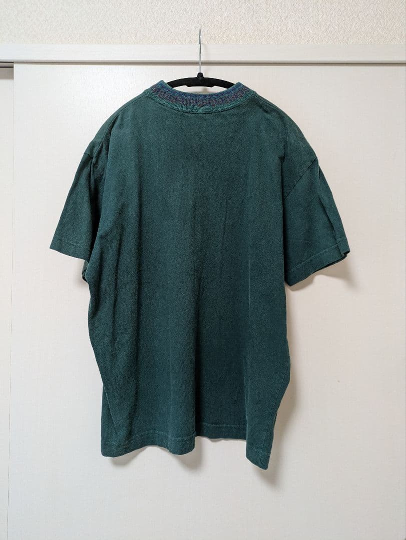 Stussy 80s モックネック　グリーン Tシャツ Sサイズ