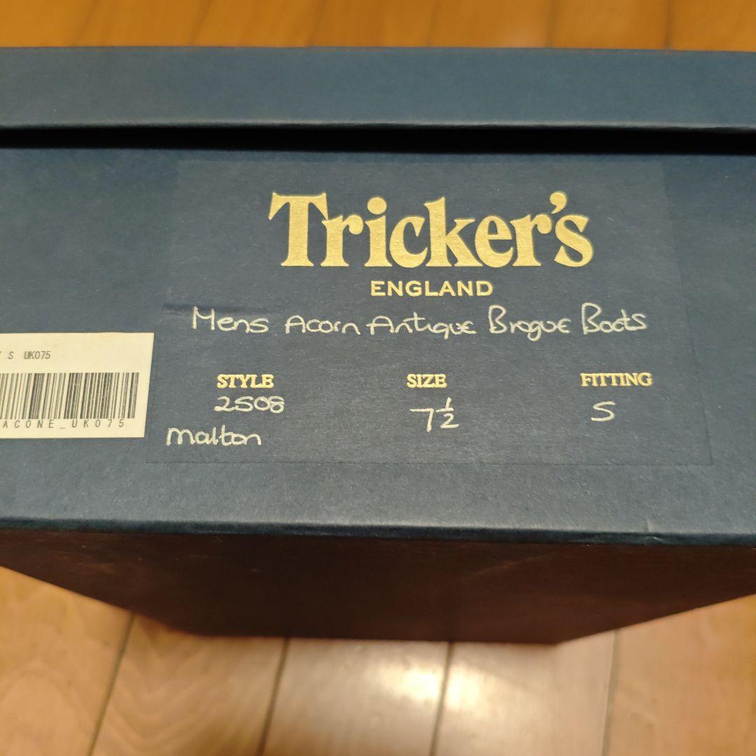 Trickers　ウイングチップ　ブーツ