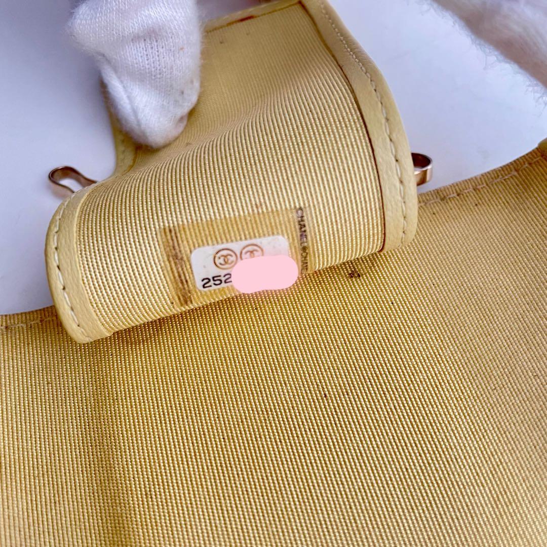 CHANEL✨シャネルマトラッセ キルティングレザー イエロー キーケース４連