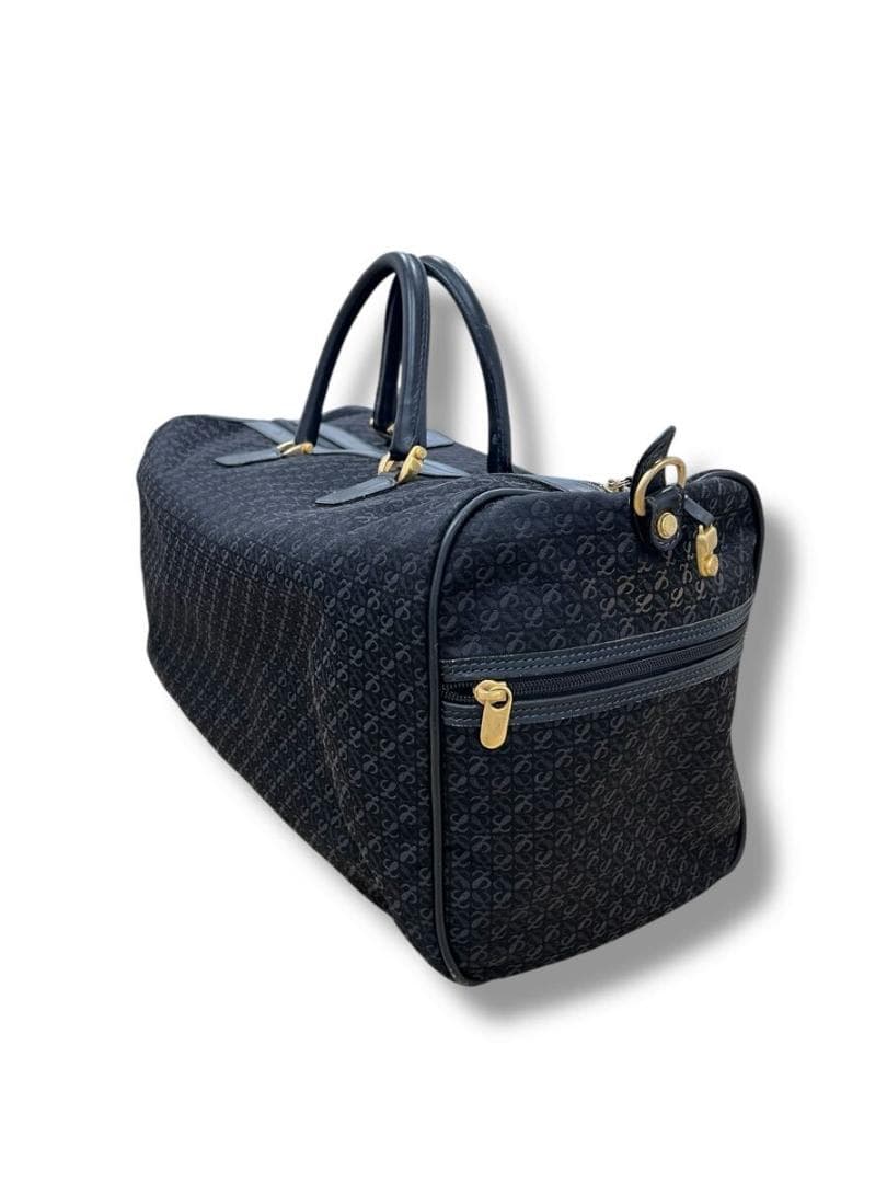 ☆LOEWE ロエベ ボストンバッグ ブラック キャンバス アナグラム