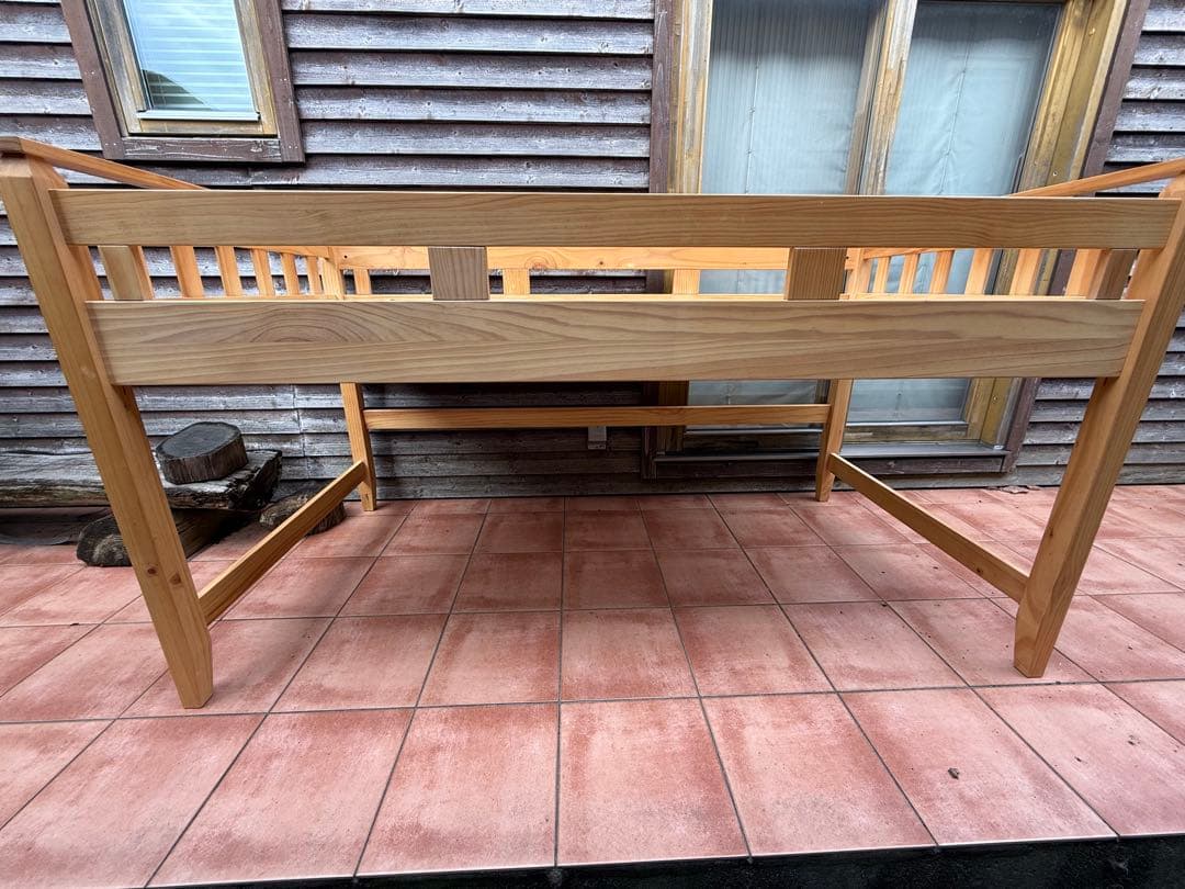 ロフトベッド　木製　シングル　ウッド