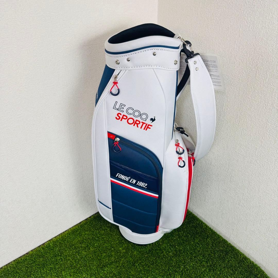 エンジェル【新品】ルコックゴルフ キャディバッグ 白