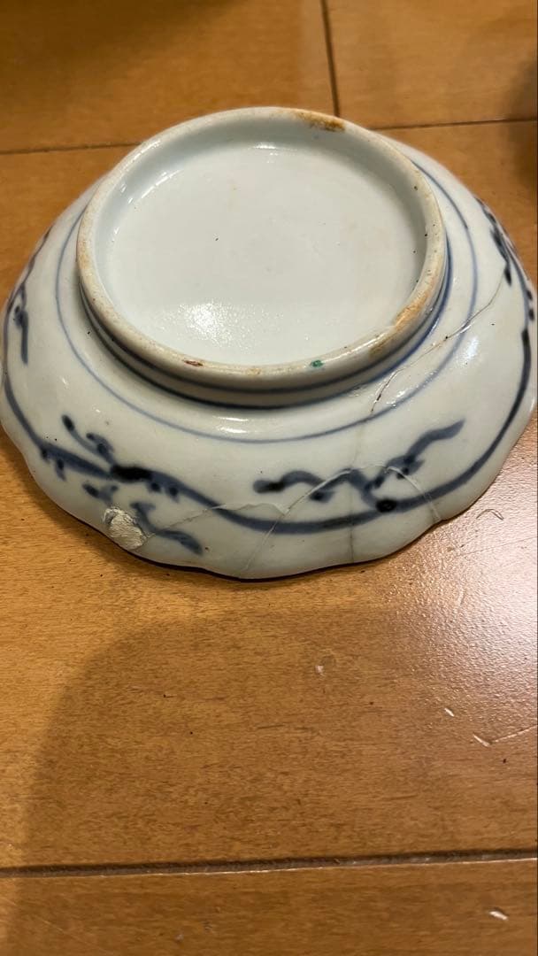 骨董品　色絵花模様 陶磁器皿 20枚セット　江戸（文政7年）