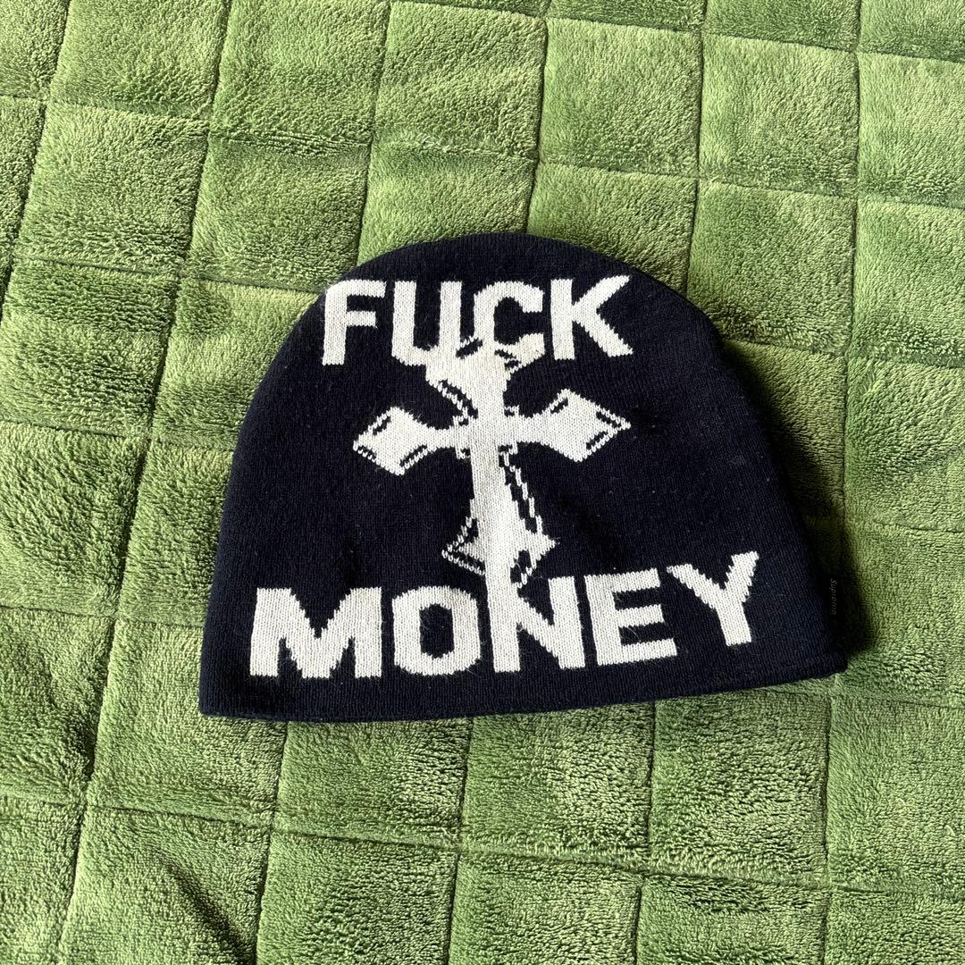 Supreme FUCK MONEY ニット帽