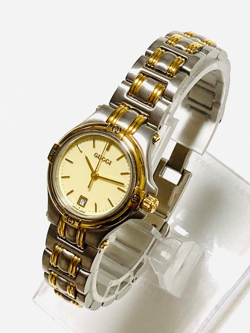 【付属品有】 GUCCI グッチ　コンビ　ビンテージ　レディース腕時計